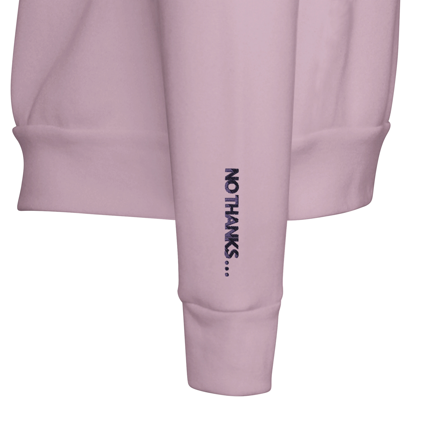 No Thanks Sweatshirt | Purple detail