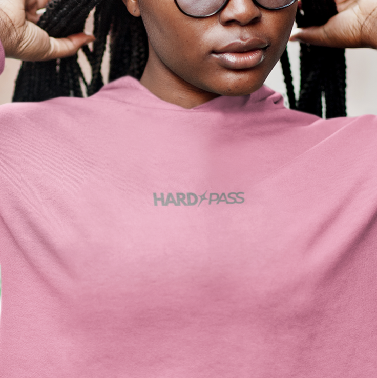 Hard Pass Cropped Hoodie